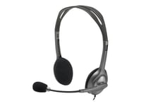 Logitech Stereo H111 - Headset - På Örat - Kabelansluten