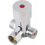 Mitigeur Valve - G1 / 2 Vanne de Mélange Chaud D'eau Froide Thermostatique Mélangeur de Douche Contrô de la Température pour Robinet Automatique