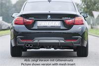 Rieger Tuning 00099261 bakdel nedre diffuser, ABS-plast kolfiber-look