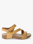 Josef Seibel Tonga 25 Leather Triple Strap Sandals, Yellow