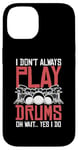 Coque pour iPhone 14 Drums Instrument Funny Playing Musical Leçon