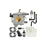 Kit de Tube d'admission de Filtre à air de carburateur adapté pour Accessoire de pièce de tronçonneuse Stihl 024 026 MS260