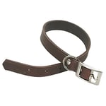 ITAL DOG Collier pour Chien en Cuir Marron Largeur 30 mm, Longueur 60 cm, Taille L