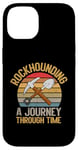 Coque pour iPhone 14 Collection de minéraux Rockhounding : un voyage dans le temps