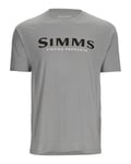 Simms Logo T-Shirt Cinder Heather XL Behagelig bestselger logo T-skjorte