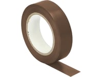 Orno Set Of 10 Insulating Tapes 15Mm, Brown, Flame Retardant, Thickness 0.13Mm, Length 10M