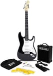 RockJam Electric Guitar Kit With Amp - Black