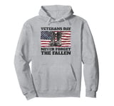 Veterans Day Never Forget the Fallen USA Flag Soldiers Boots Pullover Hoodie