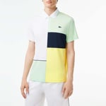 Lacoste Mens Regular Fit Recycled Fiber Tennis Polo Shirt in Multi colour - Multicolour material_polyester - Size Small