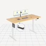 FLEXISPOT Electric Standing Desk 180x80cm Sit Stand Table Height Adjustable Desk with Hook for Home Office, Maple