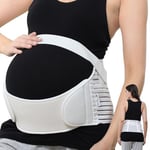 NEOtech Care Ceinture de grossesse de marque Support lombaire et soutien abdominal/abdomen, pour femme enceinte (Ivoire, Taille XXL)