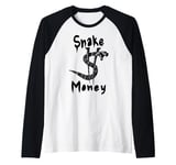 Snake Money Serious Money Makers Only - Money Raglan Baseball Tee