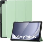 Coque Etui Pour Samsung Galaxy Tab A9 Plus/A9+2023(Sm-X210/X216/X218)11 Pouces,Etui En Cuir Pu A Trois Volets Avec Fonction Veille/Reveil Automatique(Vert Sauge)