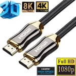 BLEOSAN 2M Câble HDMI 8K- 4K professionnel 2.1 3D Full HD Haute Vitesse par Ethernet 48Gb/s, Audio et Vidéo Dynamic HDR