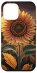 Coque pour iPhone 15 Pro Max Tournesol fier, rayonne de brillance contre un naturel