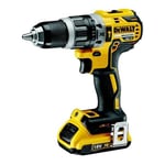 Dewalt DCD796D2 Slagborrmaskin med 2 st 2,0 Ah batterier och laddare