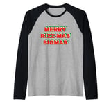 Merry Rizz Mas Sigmas- Gen Alpha Middle School Christmas Raglan Baseball Tee