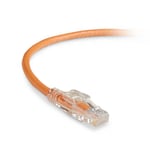 Black box BLACK BOX GIGABASE® 3 CAT5E 350-MHZ STRANDED ETHERNET PATCH CABLE - UNSHIELDED (UTP), CM PVC, LOCKING SNAGLESS BOOT, ORANGE, 100-FT. (30.4-M) (C5EPC70-OR-100)