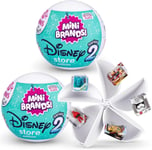 Mini Brands Disney Store Series 2 Mystery Capsule Collectible Toy (2 Pack) Zuru