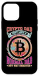 Coque pour iPhone 12 mini Crypto Dad, Just Like A Normal Dad But Way Smarter