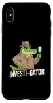 iPhone XS Max Kids Funny Investi-Gator Detective Pun Alligator Reptile Case