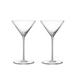 Orrefors - Geometry Martini Glas 20 cl 2-Pack - Drinkglas - Claesson Koivisto Rune - Transparent