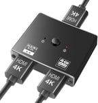 HDMI 2.0 Switch 2 in 1 out 4K HDMI Splitter 1 in 2 out