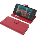 Case for Ulefone P6000 Plus Book-Style Protection Cover Phone Case Book Red