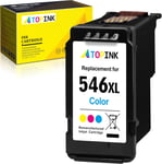 ATOPINK 546 XL Couleur Cartouches d'encre Remanufacturées pour Cartouche Canon 546 CL-546XL 546XL pour Canon Pixma TR4550 TR4551 TS3350 TS3150 TS3151 iP2850 MG2550s MG2550 MG3050 MG2950 MG2450(Q1316)