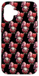 iPhone 16 Funny Valentines Gnome Dad Graphic With Red Heart Lollipops Case