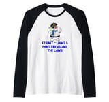 K9 Unit Jaws and Paws Enforcing the Laws Funny Humor Raglan Baseball Tee