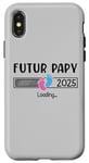 Coque pour iPhone X/XS Annonce Grossesse Papy 2025 Cadeau Futur Papy 2025 Annonce