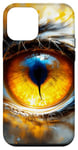 Coque pour iPhone 12 mini Oeil orange tigre fantaisie mignon