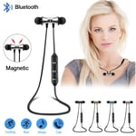 Magnetiska  Bluetooth Sporthörlurar silver