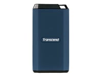 Transcend Esd410c - Ssd - Kryptert - 1 Tb - Ekstern (Bærbar) - Usb (Usb-C Kontakt) - 256-Bit Aes - Mørk Blå