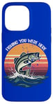 Coque pour iPhone 14 Pro Max Vintage Fishing You Were Here : des jeux de mots qui accrochent le cœur de papa