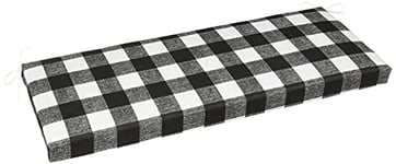 Pillow Perfect Anderson Coussin de Banc/balançoire pour intérieur/extérieur Noir Mat