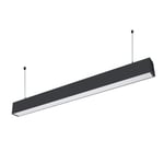 V-Tac 40W LED hängande takarmatur - 120cm, 230V, inkl. ljuskälla, 1-10V dimbar, UGR 19 - Dimbar : 0-10V dimbar, Färg på chassi : Svart, Kulör : Varm