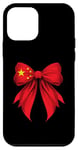 iPhone 12 mini China Flag Chinese Pride Coquette Ribbon Case