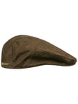 Blaser Men's Vintage Flat Cap Brown S/M elegant sixpence med diskret Blaser logo