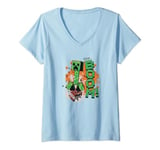 Minecraft Creeper On TNT SSS... BOOM! V-Neck T-Shirt