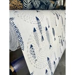 Promo Linge - Nappe Bulgomme imprimée Poissons - Au mètre - 140 x 220 cm .