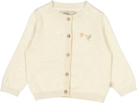 Wheat Knit Cardigan Suzy Baby Embroidery Cloud Melange