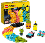 Classic Creative Neon Fun Brick Box Set, Building Toy with Models; Car, Pineapp