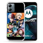 Cokitec Coque Renforcée pour Motorola G14 4G Manga My Hero Academia Noir