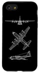 Coque pour iPhone SE (2020) / 7 / 8 Hercules Turboprop C130 Avion de transport tactique