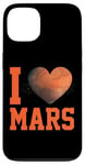 iPhone 13 Planet Martian I Love Mars Heart Case