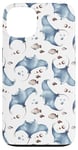 iPhone 13 Ocean Motif For Kids & Cute Fish Pattern - Manta Ray Case