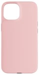 Coque pour iPhone 15 Couleur rose layette simple