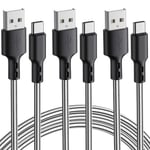 Câble USB C 3m 3 Pack Cable USB Type C Chargeur Type- C en TPE Rapide Chargeur pour Samsung Galaxy S9+/S9/S8,Note 8,Huawei P10/P9,Oneplus 2/3,Lumia,Nexus 5X/6P,Xiaomi